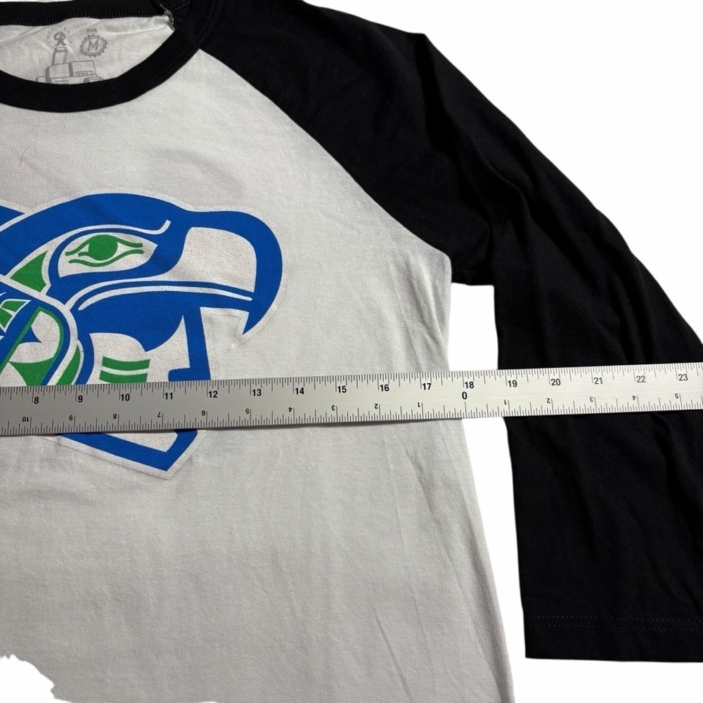 Seattle Seahawks Inspired Raglan Tee - Medium - Picture 3 of 7